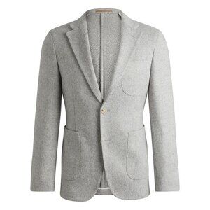 Hugo Boss Lambswool Micro Patterned Multipocket Jacket Large 098